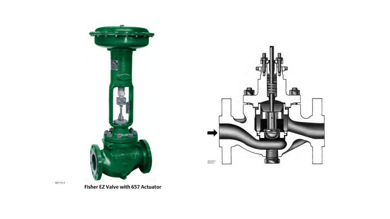 گلوب کنترل ولو فیشر مدل EZ