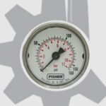 گیج فشار 2.7 سانت افقی فیشر 11 بار