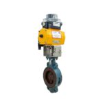 شیر پروانه ای پنوماتیکی Euro valve سایز 4