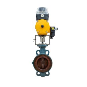 شیر پروانه‌ای پنوماتیکی Euro Valve سایز 4 اینچ