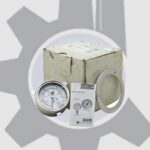 گیج فشار استیل افقی ویکا 4 بار صفحه 6 سانت مدل 232.50.063