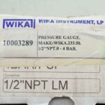 گیج فشار قاب مشکی ویکا 4 بار مدل 233.34 - Image 4