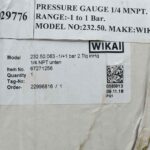گیج فشار صفحه 6 سانت ویکا رنج 1- تا 1 بار مدل 232.50.063 - Image 4