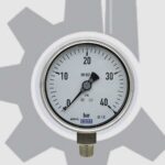 گیج تمام استیل ویکا 10 سانت عمودی 40 بار