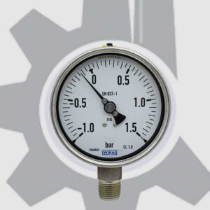 گیج فشار استیل ویکا صفحه 10 رنج 1- تا 1.5 بار