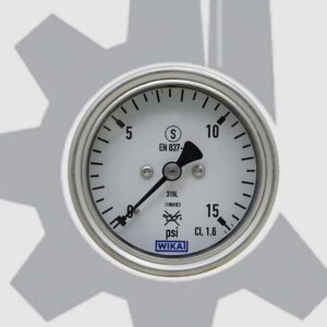 گیج فشار اکسیژن استیل رنج 15 پی اس آی مدل 232.35.063
