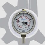 گیج فشار تمام استیل swagelok رنج 1- تا 3 بار