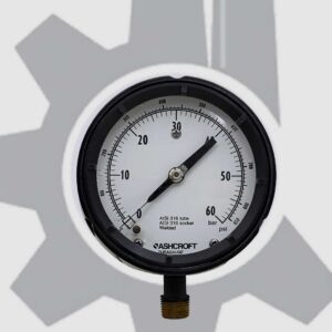 گیج فشار قاب مشکی اشکرافت رنج 60 بار مدل 1259