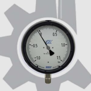 گیج فشار قاب مشکی ویکا 1- تا 1.5 بار مدل 233.34
