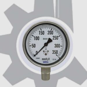 گیج فشار ویکا صفحه 10 سانت رنج 350 میلیمتر آب