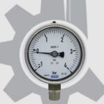 گیج وکیوم تمام استیل ویکا10سانت عمودی 1- تا 4 بار ویکا
