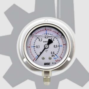 گیج استیل 6 سانت عمودی 0.6 مگاپاسکال