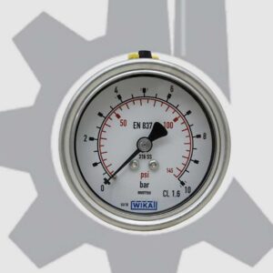 گیج فشار تمام استیل ویکا 6 سانت افقی 10 بار مدل 232.50.063
