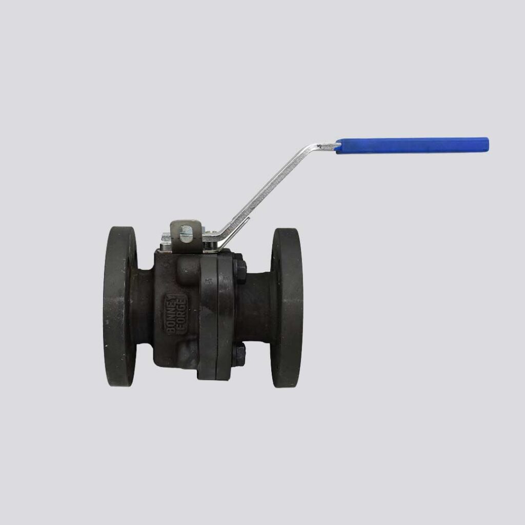 شیر-توپی-فولادی-BONNEY-FORGE-سایز-1-اینچ-کلاس-150-نمای-جانبی