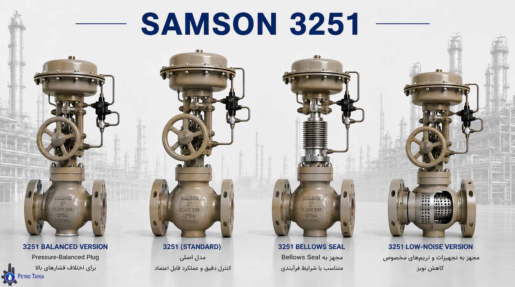 3251 کنترل ولو سامسون 3251 پنوماتیکی SAMSON 3251