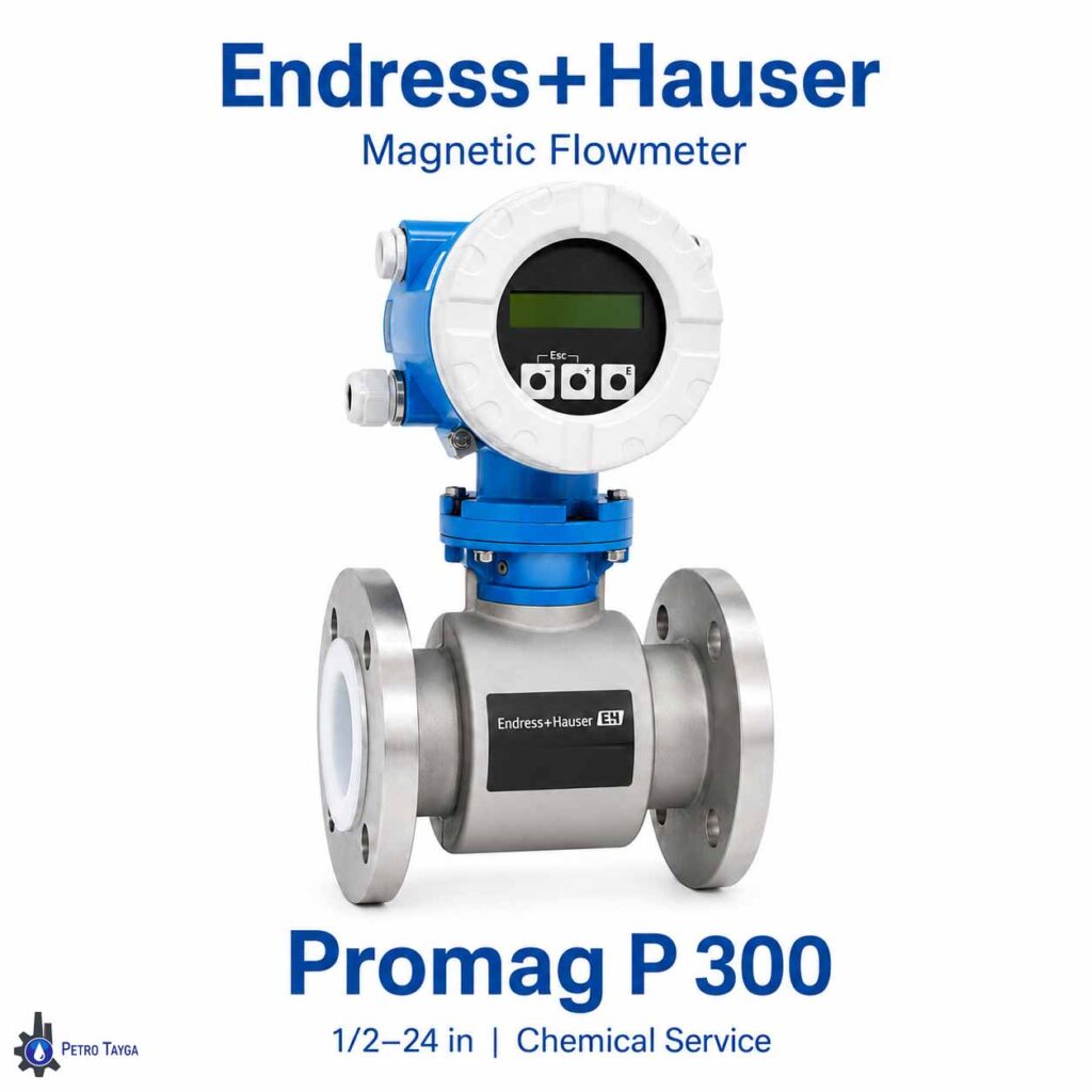 فلومتر مگنتیک Endress+Hauser مدل Promag P 300 مناسب سیالات شیمیایی