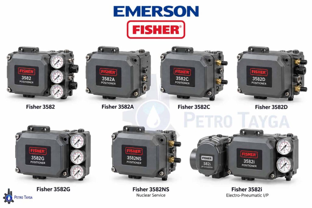 مدل‌های-پوزیشنر-فیشر-سری-3580-شامل-3582،-3582A،-3582C،-3582D،-3582G،-3582NS-و-3582i